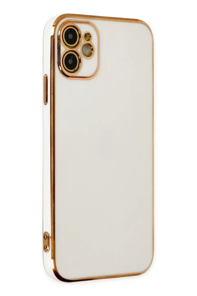 Newface Apple iPhone 12 Kılıf Volet Silikon - Beyaz ürün görseli 1