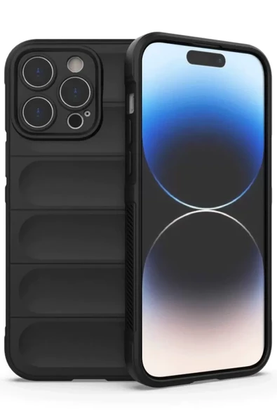 Newface Apple iPhone 14 Pro Max Kılıf Optimum Silikon - Siyah ürün görseli 1