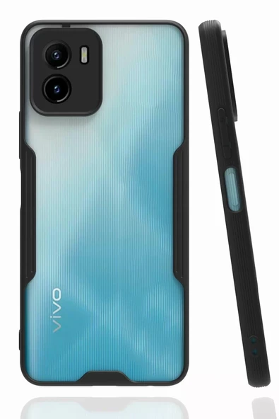 Newface Vivo Y15S Kılıf Platin Silikon - Siyah ürün görseli 1
