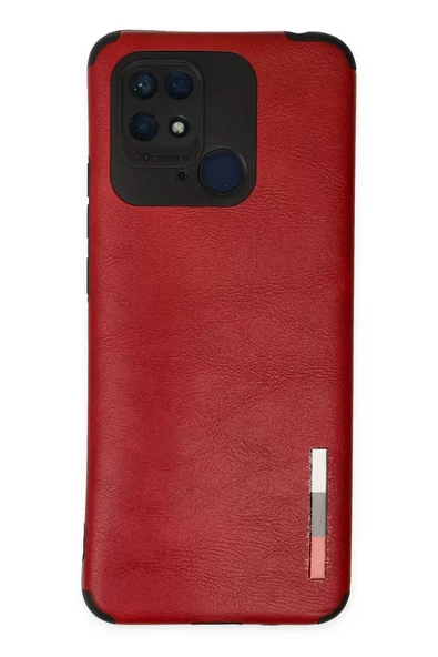 Newface Xiaomi Redmi 10C Kılıf Loop Deri Silikon - Kırmızı ürün görseli 1
