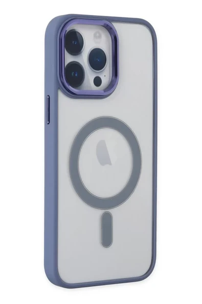 Newface Apple iPhone 14 Pro Max Kılıf Room Magneticsafe Silikon - Sierra Blue ürün görseli 1