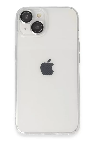 Newface Apple iPhone 14 Kılıf Luko Lens Silikon - Gümüş ürün görseli 1