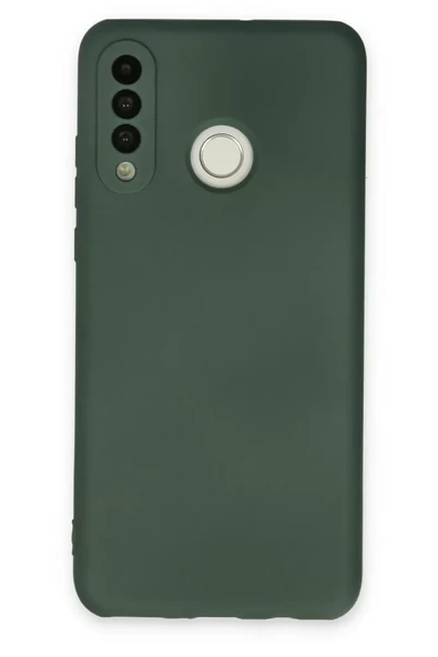 Newface Huawei P30 Lite Kılıf Nano içi Kadife Silikon - Koyu Yeşil ürün görseli 1