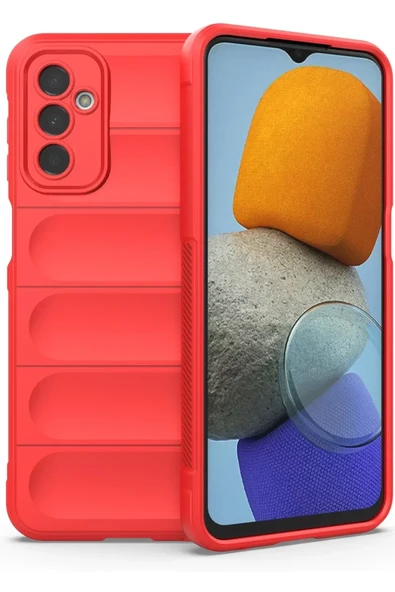 Newface Samsung Galaxy M23 Kılıf Optimum Silikon - Kırmızı ürün görseli 1