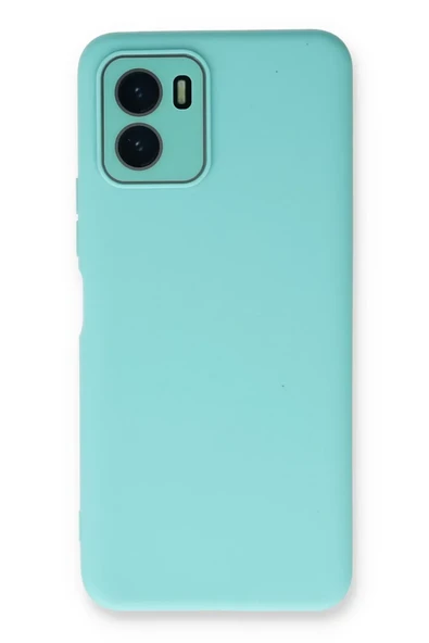 Newface Vivo Y15S Kılıf Lansman Glass Kapak - Turkuaz ürün görseli 1