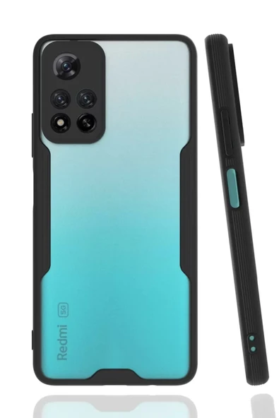 Newface Xiaomi Redmi Note 11 Pro Plus 5G Kılıf Platin Silikon - Siyah ürün görseli 1