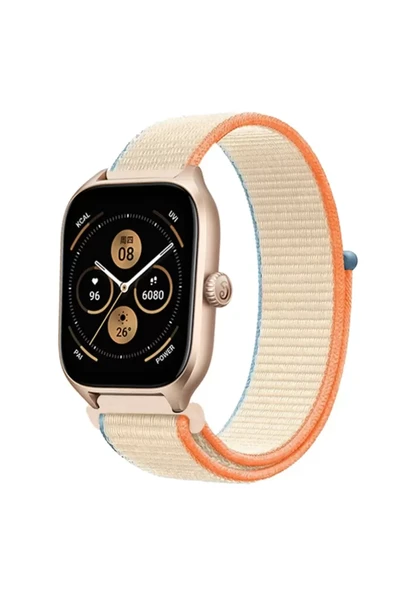 Newface Watch 22mm Hasırlı Cırtcırtlı Kordon - Krem ürün görseli 1