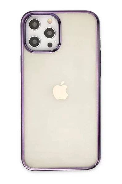 Newface Apple iPhone 12 Pro Max Kılıf Element Silikon - Mor ürün görseli 1