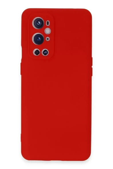 Newface One Plus 9 Pro Kılıf Nano içi Kadife Silikon - Kırmızı ürün görseli 1