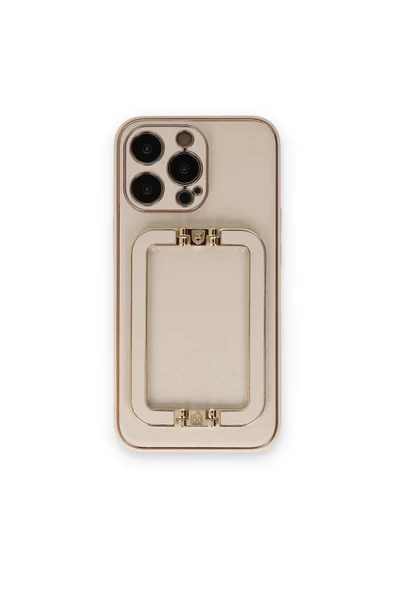 Newface Apple iPhone 14 Pro Max Kılıf Coco Elit Kapak - Gold ürün görseli 1