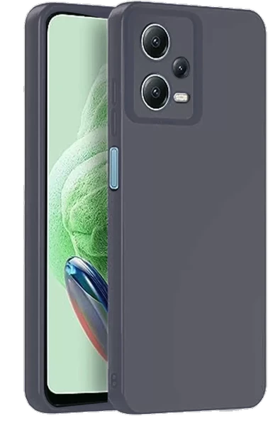 Newface Xiaomi Redmi Note 12 Pro 5G Kılıf Nano içi Kadife Silikon - Gri ürün görseli 1