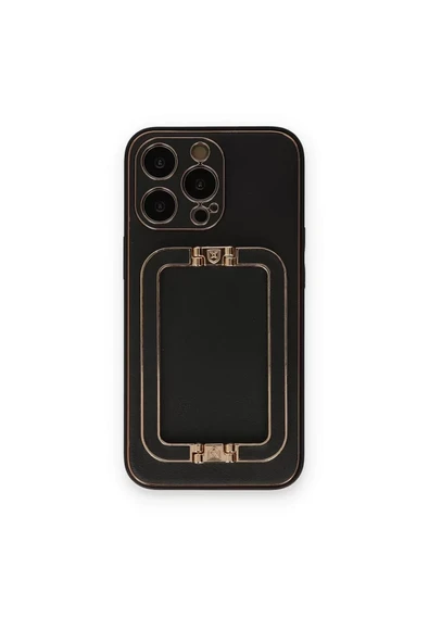Newface Apple iPhone 14 Pro Max Kılıf Coco Elit Kapak - Siyah ürün görseli 1
