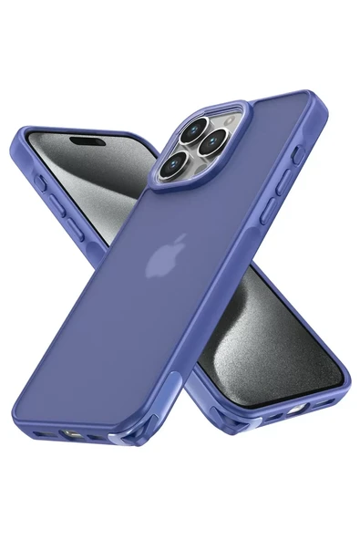 Newface Apple iPhone 15 Pro Kılıf Elegant Kapak - Açık Mavi ürün görseli 1