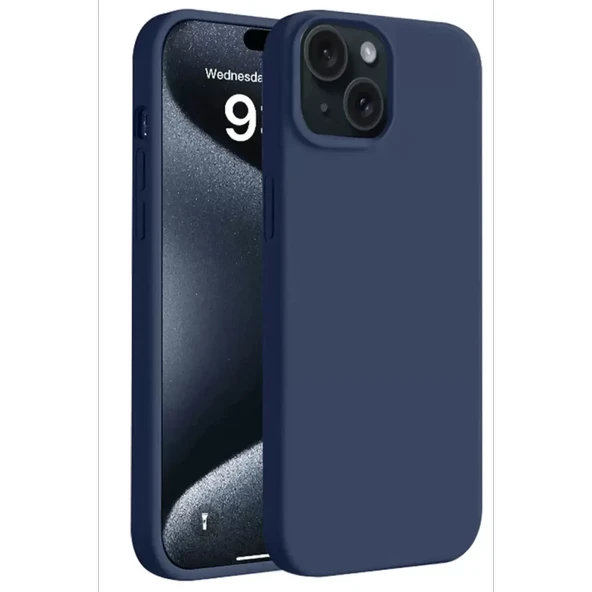 Newface Apple iPhone 15 Plus Kılıf First Silikon - Lacivert - Resim 2
