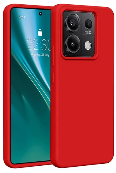 Newface Xiaomi Redmi Note 13 4G Kılıf First Silikon - Kırmızı ürün görseli 1
