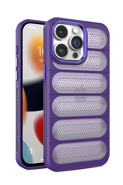 Newface Apple iPhone 14 Pro Kılıf Airmax Silikon Kapak - Derin Mor ürün görseli 1