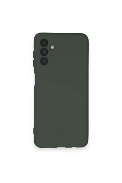 Newface Samsung Galaxy A14 4G Kılıf Nano içi Kadife Silikon - Koyu Yeşil ürün görseli 1