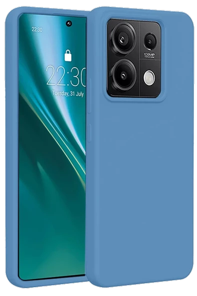 Newface Xiaomi Redmi Note 13 Pro 4G Kılıf First Silikon - Mavi ürün görseli 1