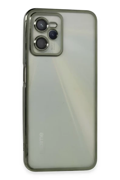 Newface Realme C35 Kılıf Razer Lensli Silikon - Yeşil ürün görseli 1