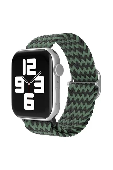 Newface Apple Watch 38mm Star Kordon - Zigzag Yeşil-Siyah ürün görseli 1