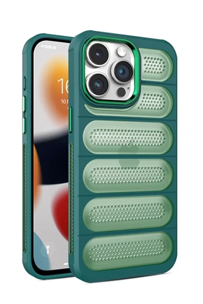 Newface Apple iPhone 14 Pro Max Kılıf Airmax Silikon Kapak - Koyu Yeşil ürün görseli 1