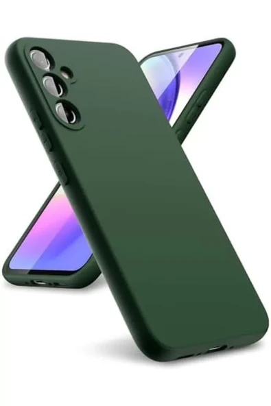 Newface Samsung Galaxy A24 4G Kılıf First Silikon - Koyu Yeşil ürün görseli 1