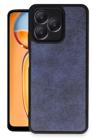 Newface Realme Note 50 4G Kılıf Aras Deri Kapak - Lacivert ürün görseli 1