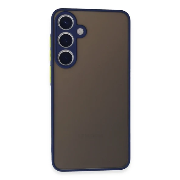 Galaxy S24 Kılıf Montreal Silikon Kapak - Lacivert