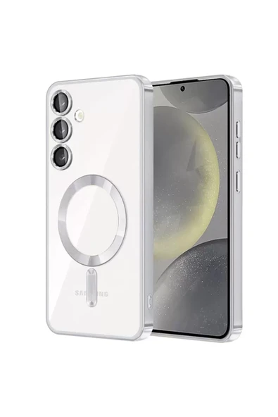 Newface Samsung Galaxy S24 Kılıf Kross Magneticsafe Kapak - Titan Gri ürün görseli 1