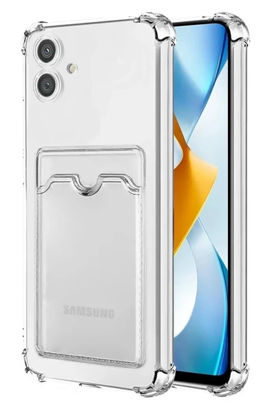 Newface Samsung Galaxy A05 Kılıf Kart Şeffaf Silikon - Şeffaf ürün görseli 1