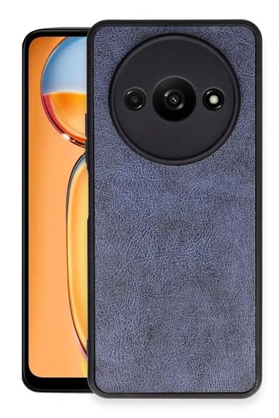 Newface Xiaomi Redmi A3 4G Kılıf Aras Deri Kapak - Lacivert ürün görseli 1
