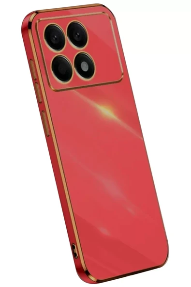 Newface Xiaomi Poco X6 Pro Kılıf Volet Silikon - Kırmızı ürün görseli 1