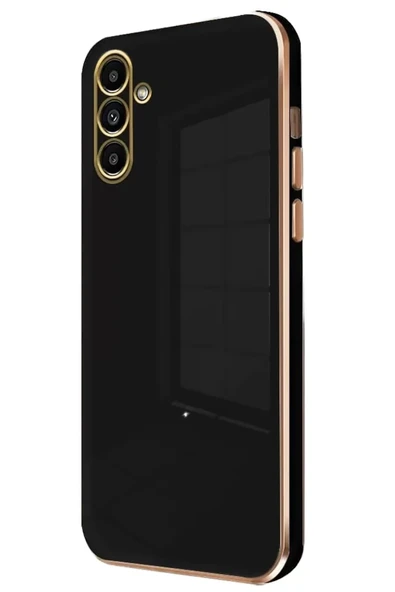 Newface Samsung Galaxy M15 Kılıf Volet Silikon - Siyah ürün görseli 1