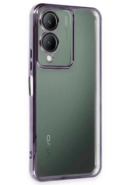 Newface Vivo Y17S Kılıf Razer Lensli Silikon - Mor ürün görseli 1