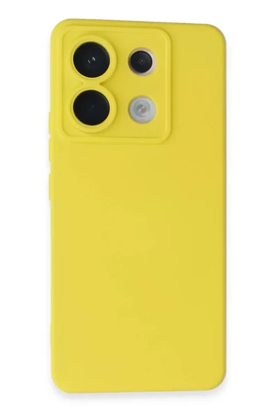 Newface Xiaomi Redmi Note 13 Pro 5G Kılıf Nano içi Kadife Silikon - Sarı ürün görseli 1