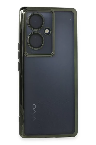 Newface Vivo V29 Lite Kılıf Razer Lensli Silikon - Yeşil ürün görseli 1