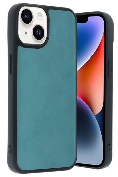 Newface Apple iPhone 15 Kılıf Aras Deri Kapak - Açık Yeşil ürün görseli 1
