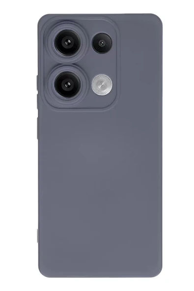 Newface Xiaomi Redmi Note 13 Pro 4G Kılıf Nano içi Kadife Silikon - Gri ürün görseli 1