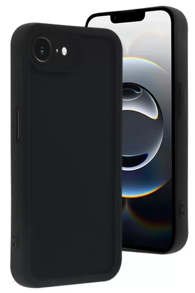 Newface Apple iPhone 16E Kılıf Viera Silikon - Siyah ürün görseli 1