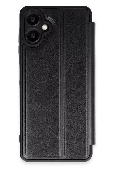 Newface Samsung Galaxy A06 Kılıf Flip Cover - Siyah ürün görseli 1