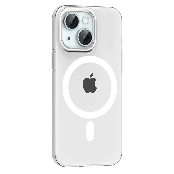 Apple iPhone 14 PC Blank Magsafe Kapak - Şeffaf