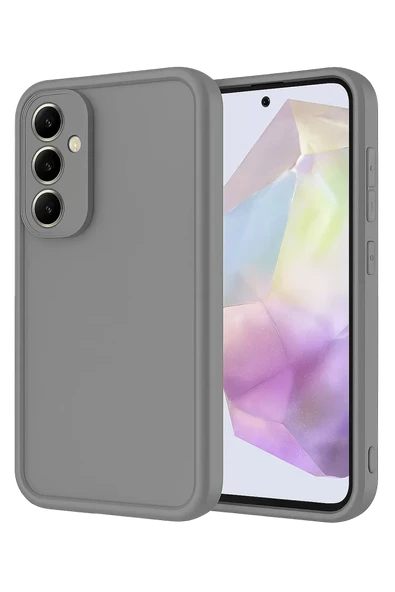 Newface Samsung Galaxy A16 5G Kılıf Viera Silikon - Gri ürün görseli 1