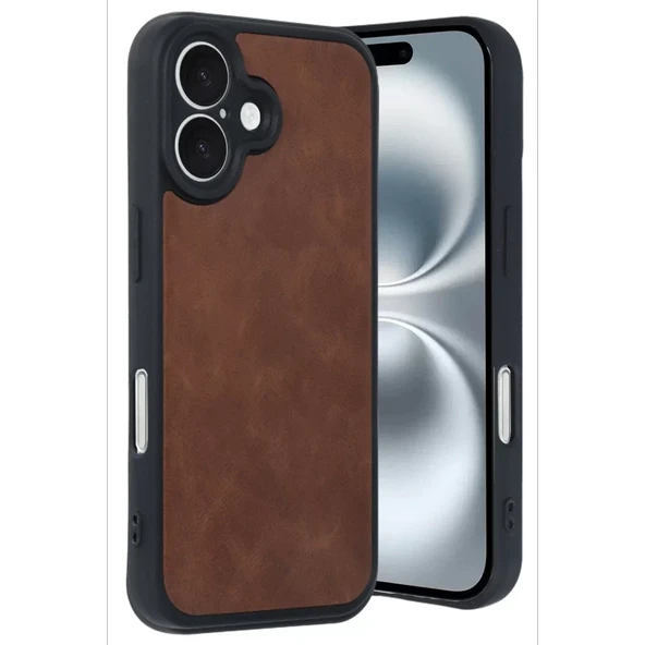 Newface Apple iPhone 16 Kılıf Aras Deri Kapak - Taba - Resim 3