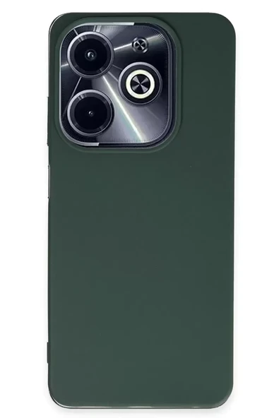 Newface İnfinix Hot 40i Kılıf First Silikon - Koyu Yeşil ürün görseli 1