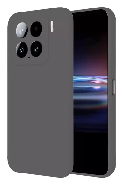 Newface Xiaomi Mi 15 Pro Kılıf Nano içi Kadife Silikon - Gri ürün görseli 1