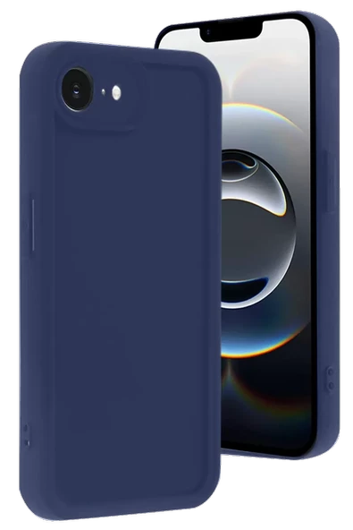 Newface Apple iPhone 16E Kılıf Viera Silikon - Lacivert ürün görseli 1