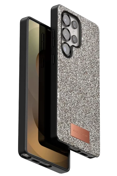 Onegif Samsung Galaxy S25 Ultra Bright Simli Kapak - Gold ürün görseli 1