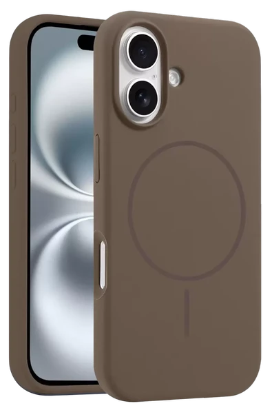 Joko Apple iPhone 16 Plus Kılıf Jully Magsafe Kapak - Kahverengi ürün görseli 1