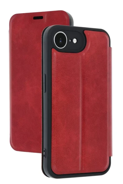 Newface Apple iPhone 16E Kılıf Flip Cover - Kırmızı ürün görseli 1