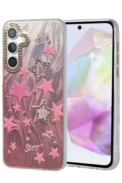 Newface Samsung Galaxy A35 5G Kılıf Blade Aynalı Desenli Kapak - Desen 7 ürün görseli 1